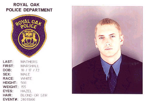 Eminem Mugshot