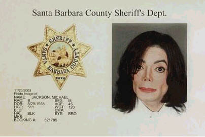 Michael Jackson Mugshot